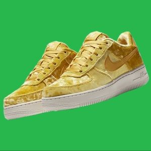 Yellow Velvet Nike Air Force 1 LV8